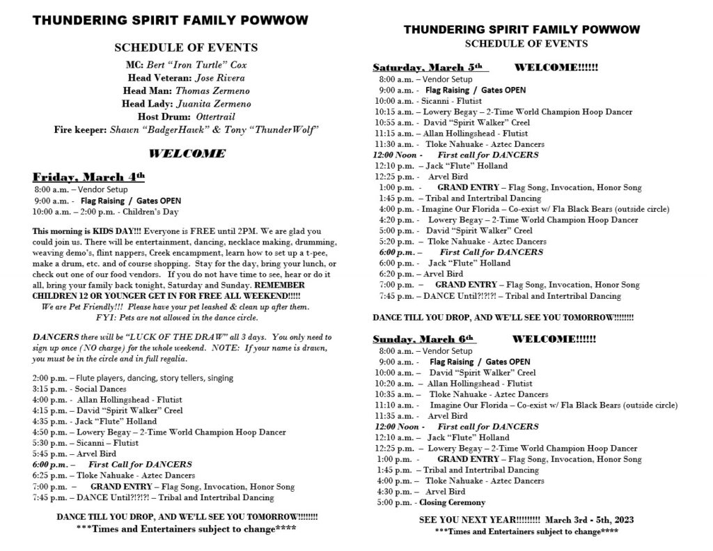 Pow Wows 2022 | Thundering Spirit Family Pow Wow | Join Us!